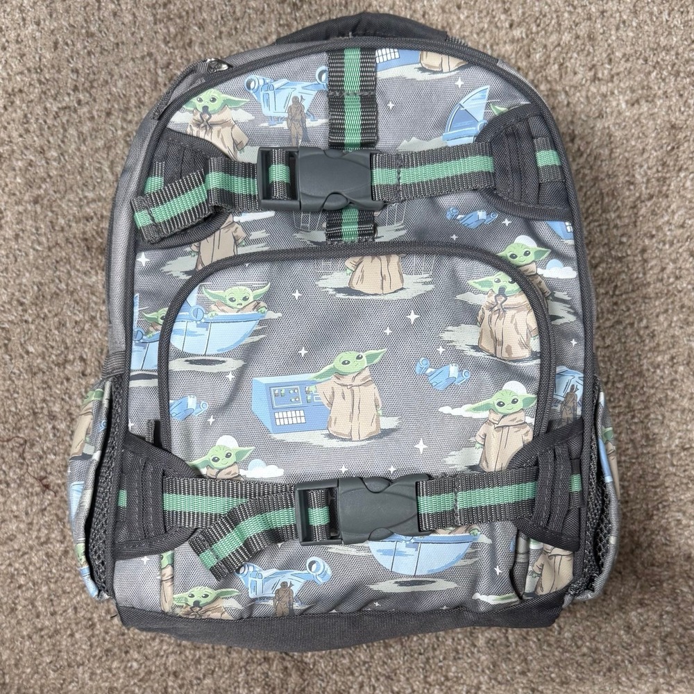 Pottery Barn Star Wars Grogu Glow-in-the Dark Small Backpack EUC